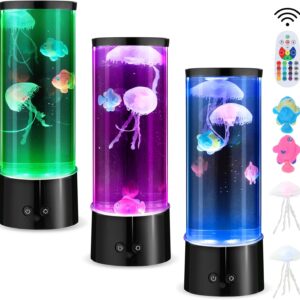 Jellyfish Lamp – 17-Color Changing LED Aquarium Light with Remote Control for Adults & Kids – Perfect Mood Light for Home, Office, Christmas Gifts