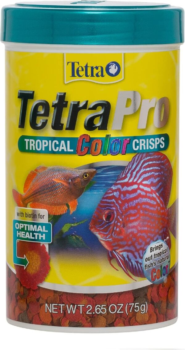 Tetra 77079 TetraPRO Color Crisps Fish Food, 2.65 oz